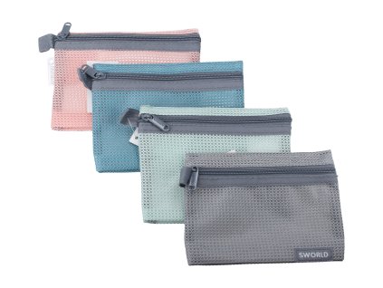 Složka se zipem 14x10,5 cm assort