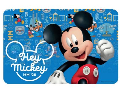 Dětská jídelní podložka MICKEY modrá 43x28