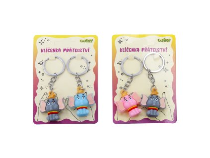 Klíčenka 2ks - Slon assort