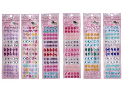 Nálepky 21x7 cm - Kamínky assort