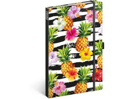 NOTIQUE Notes Ananasy linkovaný 13 x 21 cm