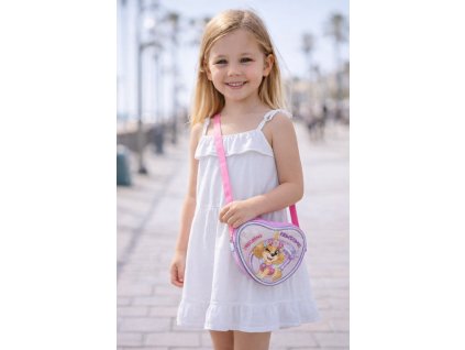 Dívčí kabelka TLAPKOVÁ PATROLA Skye Jednorožec ve tvaru srdce růžová