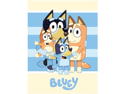 FML371953 Dětská deka BLUEY rodinka 100x140cm