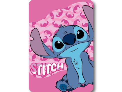 FML367383 Dětská deka LILO A STITCH polar fleece 100x140cm růžová