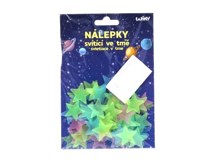 Samolepky svítící ve tmě HVĚZDY 60 kusů