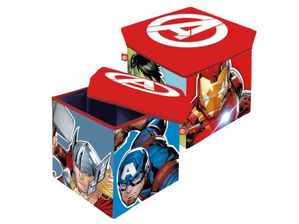 ADX15229AV Taburet AVENGERS červené víko 30×30×30 cm