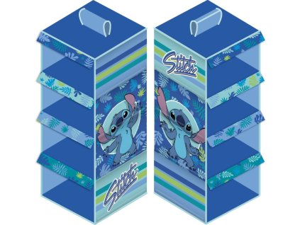 ADX16148WD Závěsný textilní organizér LILO A STITCH modrý