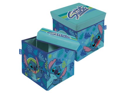 ADX16143WD Taburet LILO A STITCH modrý 30×30×30 cm