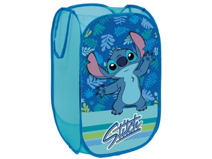 ADX16142WD Úložný koš na hračky LILO A STITCH síťovaný modrý 36x58 cm