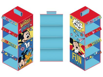 Závěsný textilní organizér MICKEY modrý