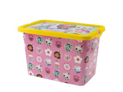 STF02454 Plastový úložný box s víkem GÁBININ KOUZELNÝ DOMEK vícebarevný 7 L