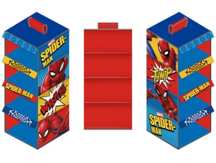 ADX15638SM Závěsný textilní organizér SPIDERMAN červeno-modrý