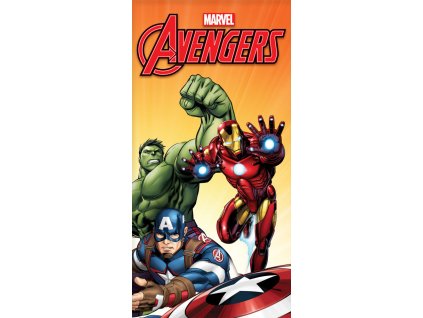 BRM014404 Dětská bavlněná osuška AVENGERS Fight 70x140cm