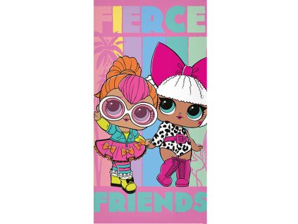 CBX235007LOL Dětská bavlněná osuška LOL Fierce růžová