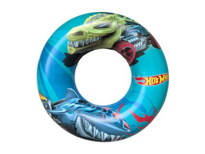 GIM87233110 Nafukovací kruh HOT WHEELS Predátor 51 cm