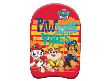 GIM87046100 Swimboard TLAPKOVÁ PATROLA plavecká deska červená 45 cm