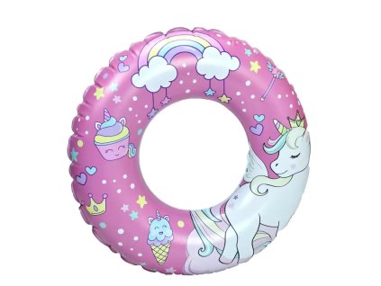 GIM87407110 Nafukovací kruh UNICORN - JEDNOROŽEC Dream růžový 51 cm