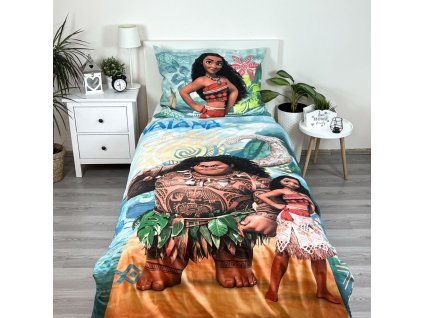 JFK038970 Dětské bavlněné povlečení VAIANA 140×200cm, 70×90 cm
