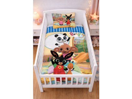 Dětské bavlněné povlečení ZAJÍČEK BING v pokoji 100×135cm, 40×60 cm