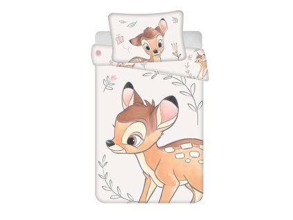 JFK038673 Dětské bavlněné povlečení BAMBI 100×135cm, 40×60 cm