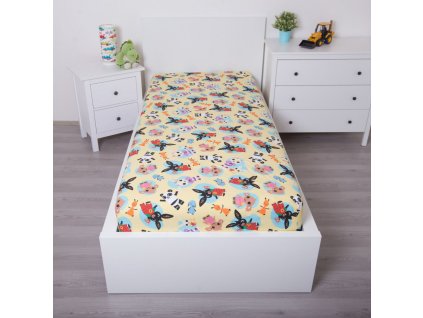 JFK025178 Dětské prostěradlo ZAJÍČEK BING 90x200 cm žluté