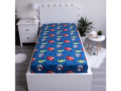 JFK961490 Dětské prostěradlo AVENGERS 90x200 cm modré