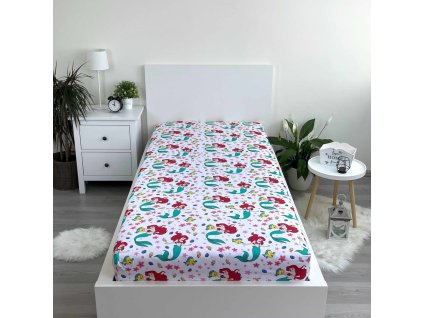 JFK033487 Dětské prostěradlo PRINCEZNY 90x200 cm bílé
