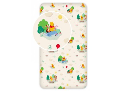 BRM005334 Dětské prostěradlo MEDVÍDEK PÚ 90x200 cm