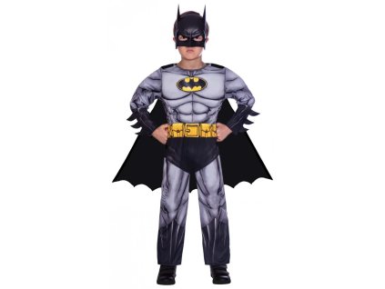 DPA9906059 Chlapecký kostým BATMAN šedý 6-8 let