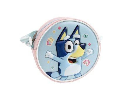 CEP2100005807 Dívčí 3D kabelka BLUEY kulatá růžová