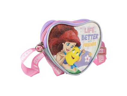 CEP2100006434 Dívčí kabelka PRINCEZNY srdce třpytivá