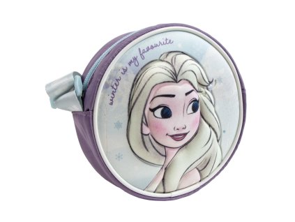 CEP2100005676 Dívčí 3D kabelka FROZEN ELSA kulatá fialová