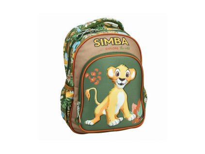 GIM34126054 Dětský batoh LVÍ KRÁL Explore zelený 31 cm