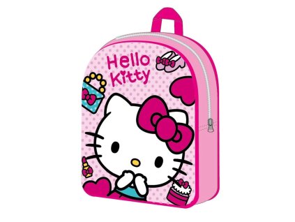 FML360995 Dětský batoh HELLO KITTY jedna kapsa růžový 30 cm