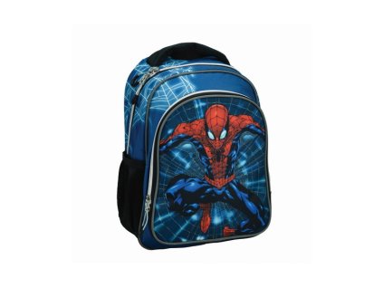 GIM33709054 Dětský batoh SPIDERMAN 2 kapsy modrý 31 cm