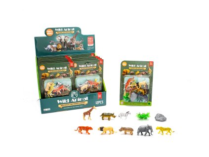 Zvířátka divoká figurky set 10 ks 6 cm