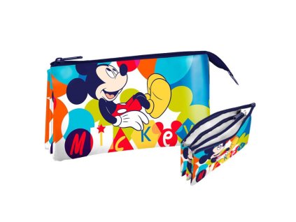 EWA22088MK Pouzdro MICKEY MOUSE 3 přihrádky barevné
