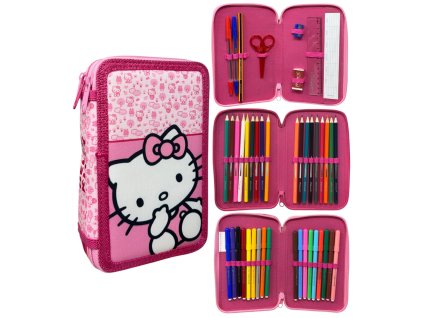 FML159464 Školní penál třípatrový HELLO KITTY s výbavou