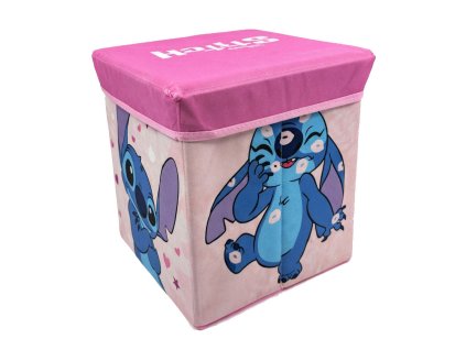 AYM452301 Taburet LILO A STITCH růžový 30×30×30 cm