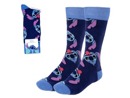CEP2900002542 Dámské ponožky LILO A STITCH modré tmavé 36/43