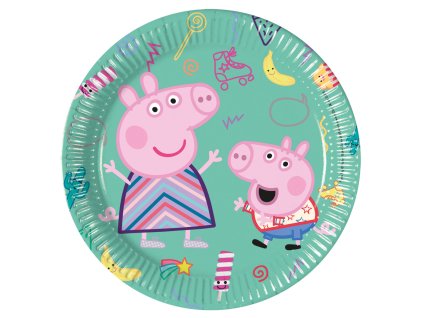 PNN93488 Papírový talíř PEPPA PIG 8 kusů 20 cm