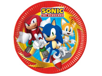 PNN95645 Papírový talíř SONIC 8 kusů 23 cm