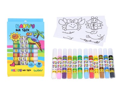 Barvy na sklo 11+1 10ml