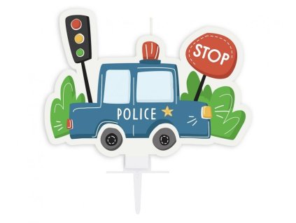 MLG175509 Dortová svíčka POLICIE 7 cm