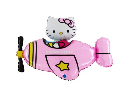 GBBL150PK Foliový balonek HELLO KITTY v letadle 76 cm