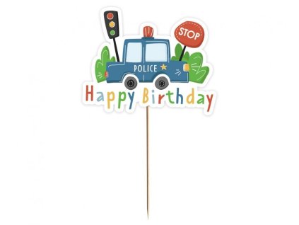MLG172263 Dekorace na dort POLICIE 13 cm