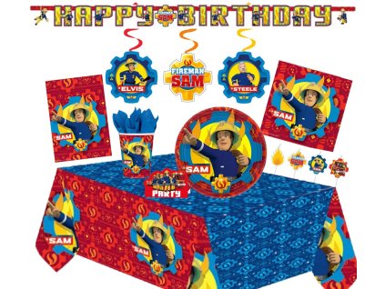 DPA90501111 Party set POŽÁRNÍK SAM 64 kusů