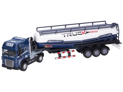 Auto kovové tahač cisterna s efekty 40 cm