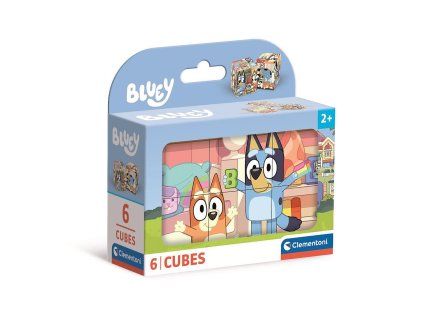 CMC40662 Dětské kostky Clementoni BLUEY 6 kusů