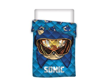 AYM077391 Prošívaný přehoz přikrývka SONIC modrý 140x200cm
